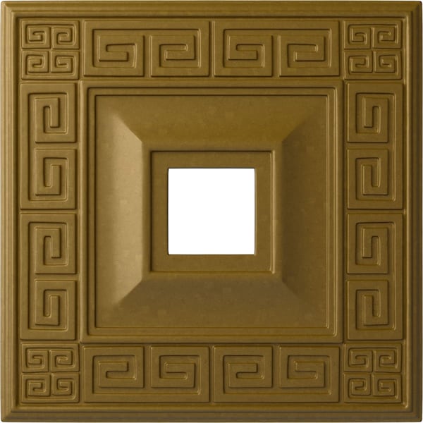 Ekena Millwork Eris Ceiling Medallion (Fits Canopies up to 9 7/8"), 18"W x 18"H x 3 1/2"ID x 1 1/8"P, Gold CM18ERGLS - main